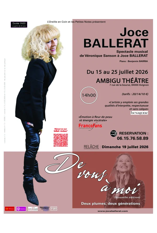 De vous à moi : De Véronique Sanson à Joce Ballerat